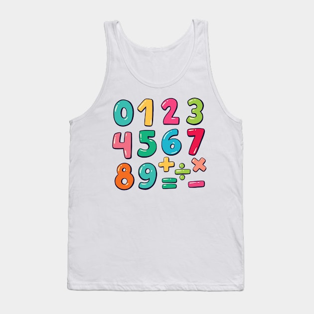 Number & Calculations Concept Tank Top by Mako Design 